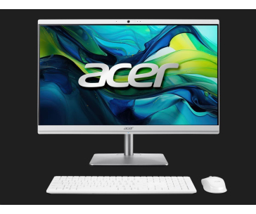 ACER PC AiO Aspire C24-195ES Core Ultra 7-155U,23.8" 1920x1080,16GB,1024GB,Intel Graphics,Win11,White,Silver