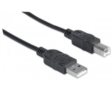 MANHATTAN Kabel USB 2.0 A-B propojovací 1,8m, černý