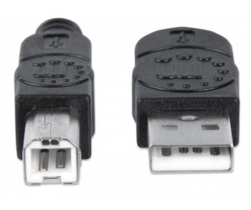 MANHATTAN Kabel USB 2.0 A-B propojovací 1,8m, černý