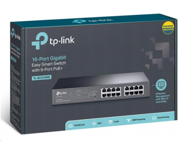 TP-Link Easy Smart switch TL-SG1016PE (16xGbE, 8xPoE+, 150W)