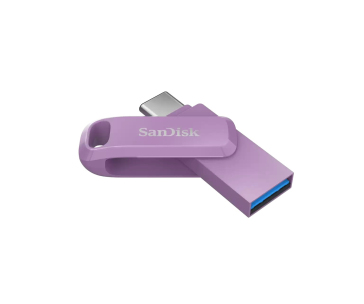 SanDisk Flash Disk 64GB Ultra Dual Drive Go, USB-C 3.2, Fialová