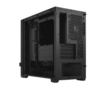 FRACTAL DESIGN skříň Pop Mini Silent Black Solid, 2x USB 3.0, bez zdroje, mATX