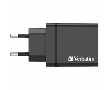 VERBATIM Univerzální adaptér CHR-30EU2, 30W, 1x USB-C, 3x USB černá