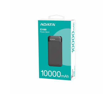 ADATA powerbanka C100, 10000mAh, Černá