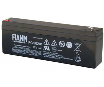 Baterie - Fiamm FG20201 (12V/2,0Ah - Faston 187), životnost 5let