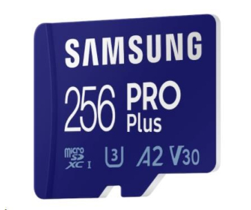 Samsung micro SDXC karta 256GB PRO Plus + SD adaptér