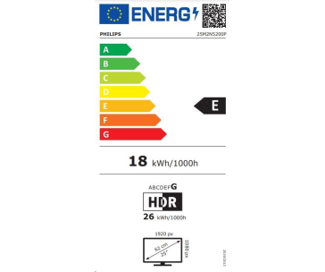 Philips MT IPS LED 24,5" 25M2N5200P/00 - IPS panel, 0,5ms, 280Hz, 1920x1080, 2xHDMI, DP, USB 3.2, pivot