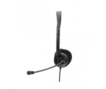 MANHATTAN Sluchátka s mikrofonem Stereo USB Headset, bulk