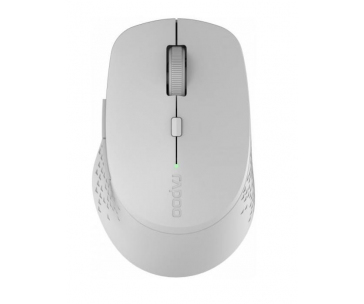 RAPOO myš M300 Silent Wireless Optical Mouse, Multi-mode: 2.4 GHz, Bluetooth 3.0 & 4.0, Grey