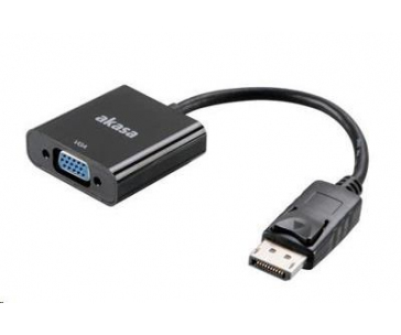 AKASA kabel redukce DisplayPort na VGA (D-SUB), 20cm