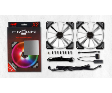 IN WIN Ventilátor Crown AC140, 14 cm, Twin pack