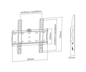 Nástěnný pevný držák na Tv i monitory Fiber Mounts FM21F