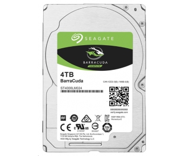 SEAGATE HDD 4TB BARRACUDA, 2.5", SATAIII, 5400 RPM, Cache 128MB, 15mm