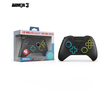 Hyperkin "NuRival" Wireless Hall Effect Stick Game Controller For N. Switch® OLED Model/N. Switch® (Black) - Armor3