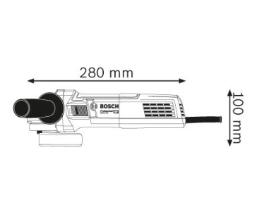 BOSCH GWS 9-125, úhlová bruska, 900 W, 11.000 ot/min, 125 mm