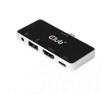 Club3D Dokovací stanice USB Type C 4-in-1 Hub to HDMI™ 4K60Hz USB Type C PD / USB Type A / Audio jack