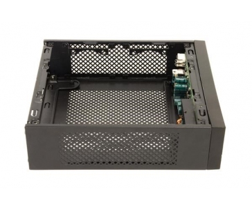 CHIEFTEC skříň Compact Series/mini ITX, IX-03B-OP, Black, Alu, bez zdroje