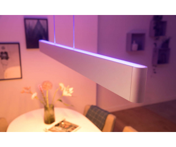 PHILIPS Ensis Svítidlo závěsné, Hue White and color ambiance, 230V, 2x39W integr.LED, Bílá