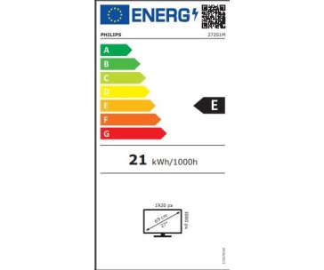 Philips MT IPS LED 27" 272S1M/00 - IPS panel, 1920x1080, D-Sub, DVI, DP, HDMI, USB 3.2, repro, pivot,