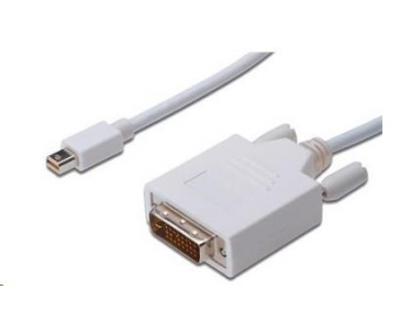 PREMIUMCORD Kabel Mini DisplayPort - DVI 2m, bílý