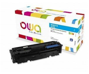 OWA Armor toner pro HP Laserjet M 450, 454, 455, 470, 479, 2100 stran, W2031A, cyan/modrá