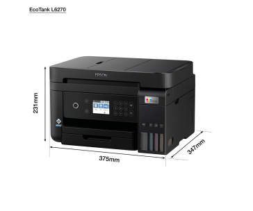 EPSON tiskárna ink EcoTank L6270, 3v1, A4, 1200x4800dpi, 33ppm, USB, Wi-Fi, LAN