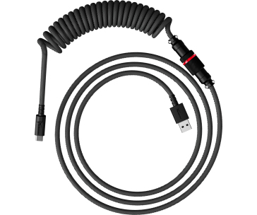 HyperX USB-C Coiled Cable Gray-Black - Příslušenství ke klávesnici