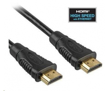 PREMIUMCORD Kabel HDMI - HDMI 0,5m (v1.4, 3D, zlacené kontakty, stíněný)