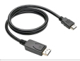 C-TECH kabel DisplayPort/HDMI, 1m, černý