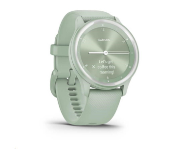 Garmin vívomove Sport pouzdro Cool Mint, silikonový řemínek Silver, EU