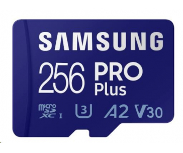 Samsung micro SDXC karta 256GB PRO Plus + SD adaptér