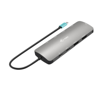 BAZAR - i-tec USB-C Metal Nano 2x HDMI Docking Station, PD 100W - Poškozený obal (Komplet)