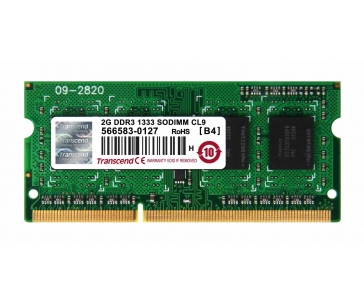 TRANSCEND SODIMM DDR3 2GB 1333MHz 1Rx8 CL9