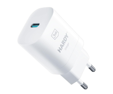 3mk síťová nabíječka - HARDY Charger 33W, GaN 1x USB-C (PD) pro Apple, bílá