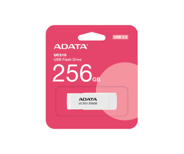 ADATA Flash Disk 256GB UC310, USB 3.2, bílá