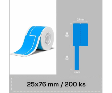 Niimbot štítky na kabely T 25x76mm 200ks Modré pro B21, B21S, B3, B1S