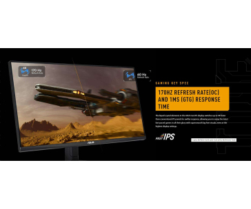 ASUS LCD 31.5" VG32AQL1A TUF Gaming QHD 2560x1440 IPS 170Hz ELMB SYNC 1ms 350cd repro HDMI DP vesa