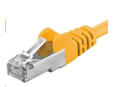PREMIUMCORD Patch kabel CAT6a S-FTP, RJ45-RJ45, AWG 26/7 10m žlutá