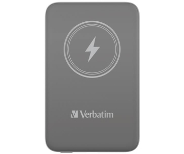 VERBATIM Powerbanka Charge 'n' Go, Magnetická, 10000 mAh, USB-C, Šedá