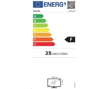 Philips MT IPS LED 27"  275S1AE/00 - IPS panel, 2560x1440, DVI-D, HDMI, DP, repro, pivot