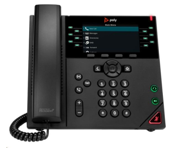 Poly VVX 450 12linkový IP telefon s podporou technologie PoE