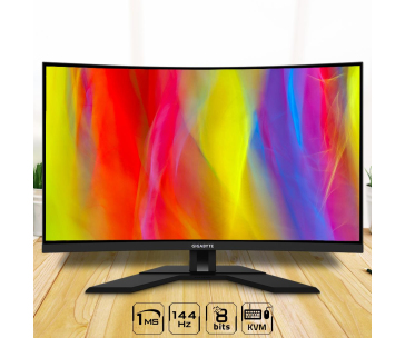 BAZAR - GIGABYTE LCD - 31.5" Gaming monitor M32UC, Prohnutý VA 1500R, 3840 x 2160 UHD, 144Hz, 3000:1, POŠKIOZENÝ OBAL