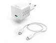 Hama set: rychlá USB nabíječka USB-C PD 20 W + kabel USB-C Lightning 1 m