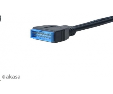 AKASA kabel redukce interní USB 3.0 (19-pin) na interní USB 2.0 (9-pin), 10cm