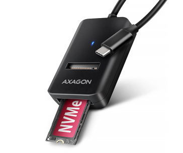 AXAGON ADM2-CM USB-C 10Gbps - M.2 NVMe & SATA SSD adaptér, kabel USB-C 10cm