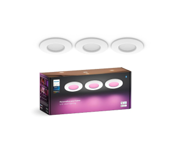 PHILIPS Hue bodové světlo WACA Slim S. 1000lm, 8,3W, bílá - MULTIPACK 3ks