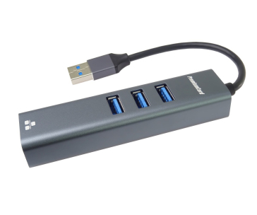 PREMIUMCORD Adaptér USB3.0 - LAN RJ45 ETHERNET 10/100/1000 MBIT + 3x USB3.0 port