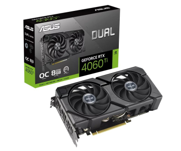 ASUS VGA NVIDIA GeForce RTX 4060 Ti DUAL OC EVO 8G, 8G GDDR6, 3xDP, 1xHDMI