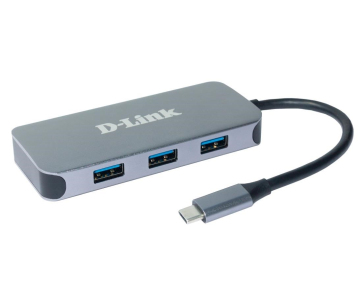 D-Link DUB-2335 USB-C Hub with HDMI, Gigabit Ethernet and 3x USB3.0, mini docking station