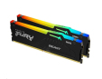 KINGSTON DIMM DDR5 32GB (Kit of 2) 6000MT/s CL36 FURY Beast RGB Černá EXPO